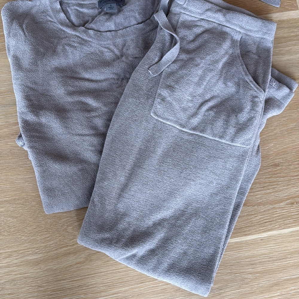 Barefoot dreams taupe Loungewear Set